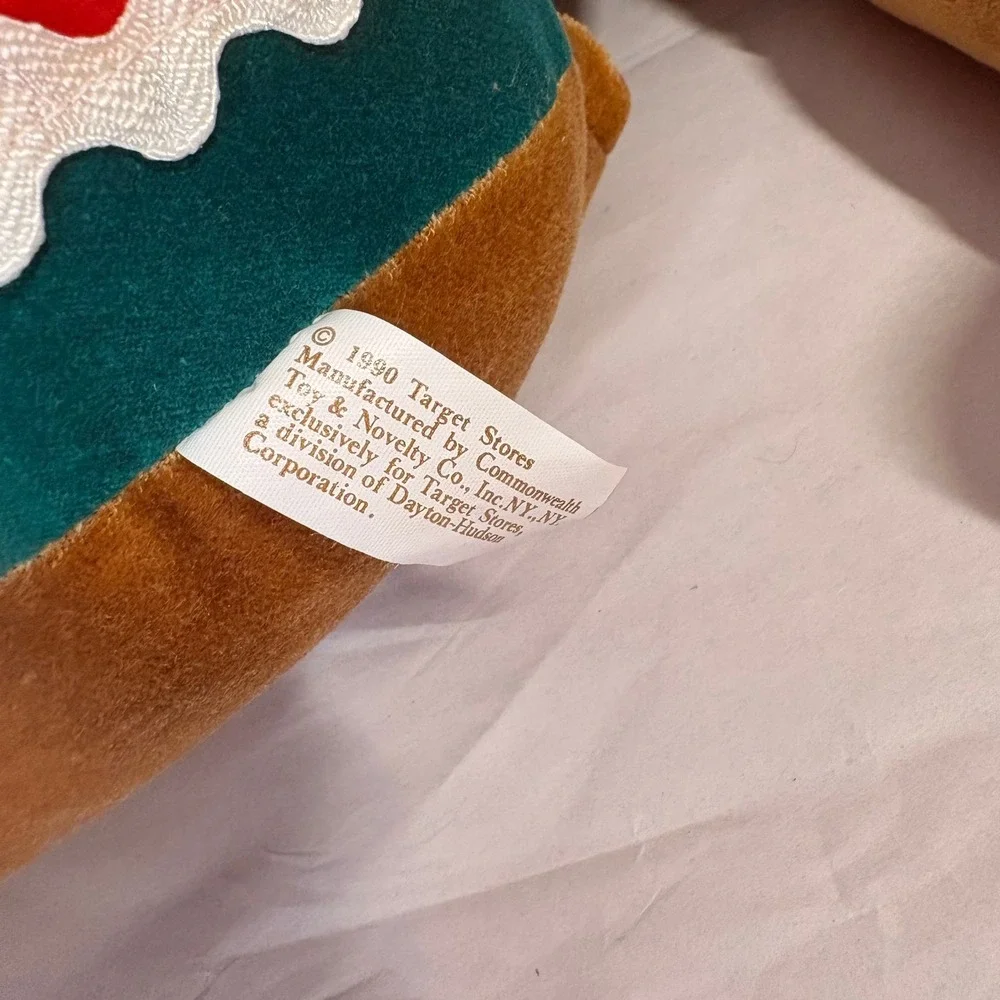 Unbranded Gingerbread Plush Set Unisex OS Brown Excellent Vintage 1990s Holiday